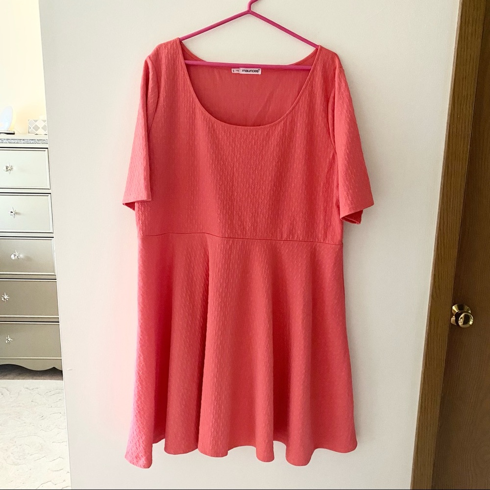 Maurice’s Coral Skater Dress Size 3